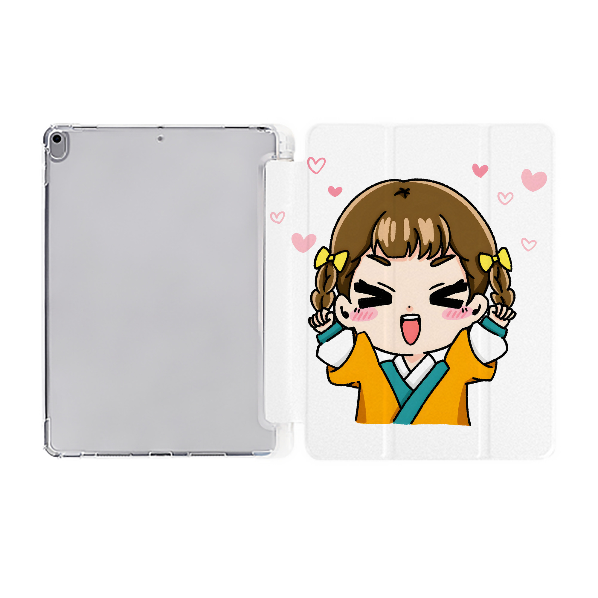 （画像用） 薬屋のひとりごと The Apothecary Diaries IPad ケース ペン収納付き 三つ折りスタンド PUレザー×シリコン 対応機種9.5/10.5/10.9インチ